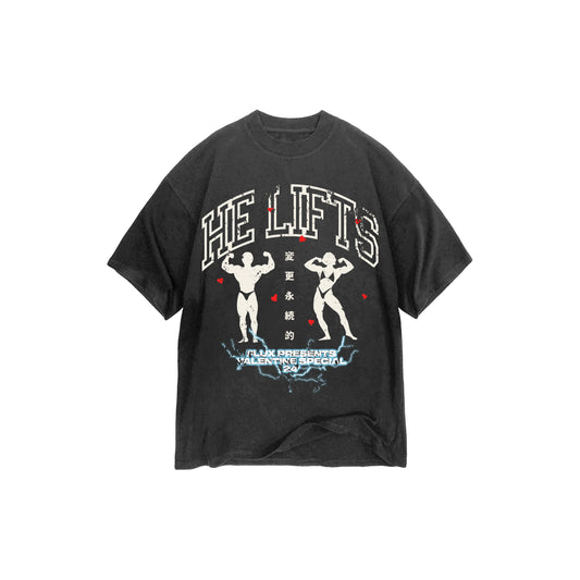 HEAVYWEIGHT  "HE LIFTS" Graphic T-Shirt
