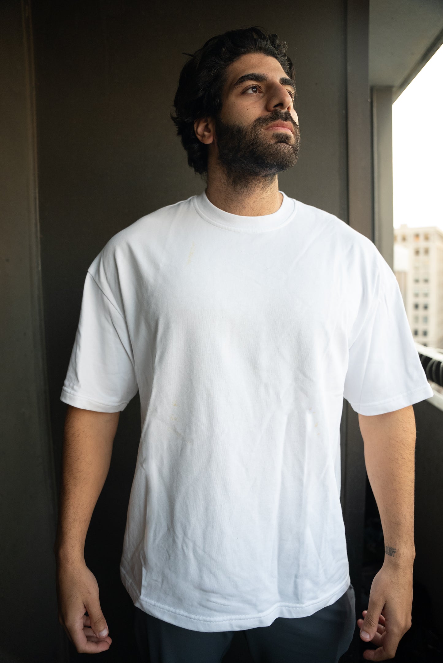 White Heavyweight Blank Tee