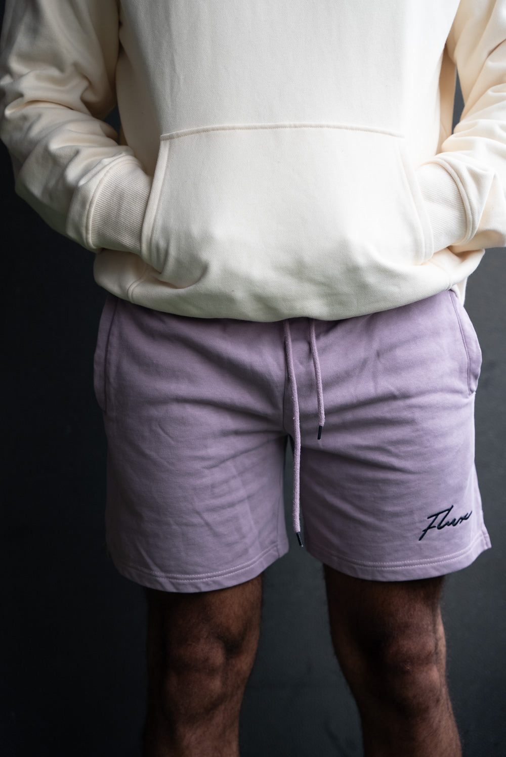Pink Lavender Cotton Shorts 5"