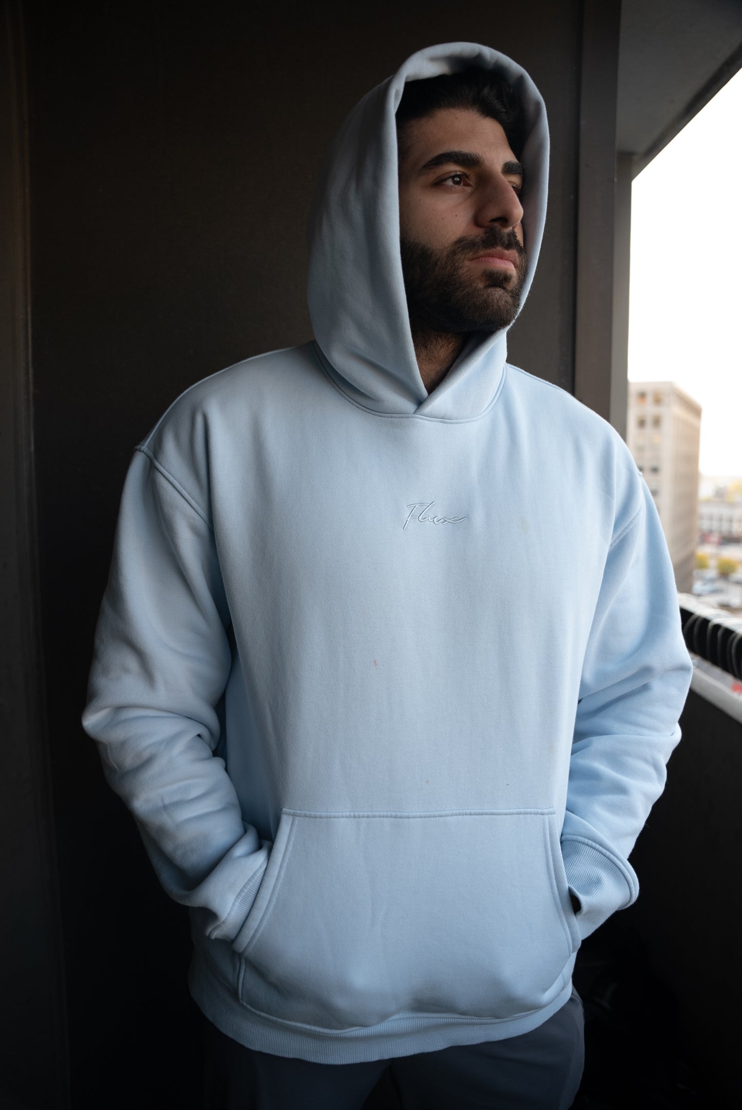 Cotton Candy Blue Heavyweight Hoodie